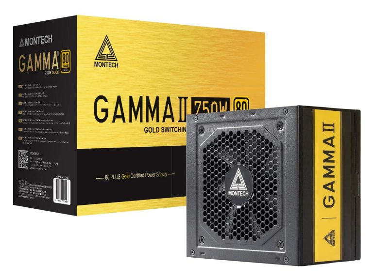 Power Supply Montech Gamma II 750 Gold 80 Plus Certified - Bios Computer