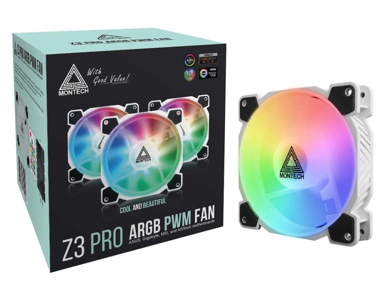 Abanico Montech Z3 Pro ARGB PWM Fan 3 in 1 - Bios Computer