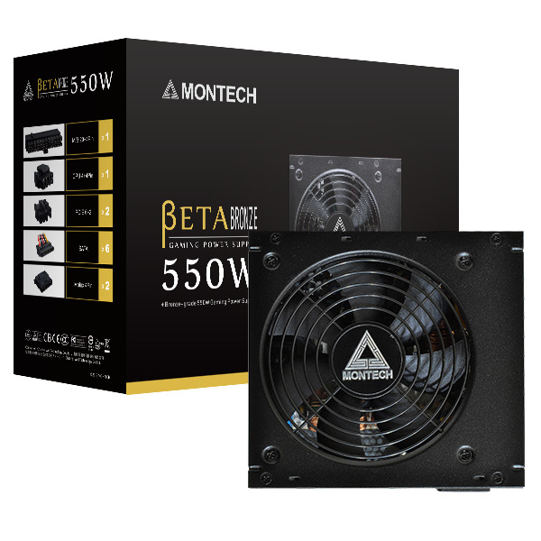 Power Supply Montech Beta 550W - Bios Computer
