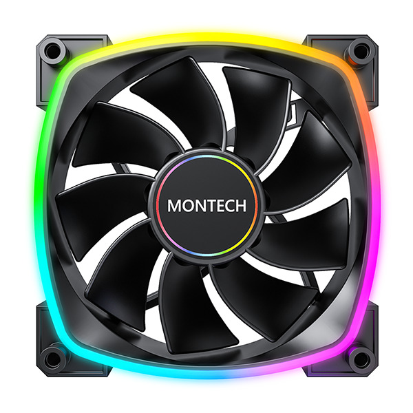 Abanico Montech RX140 PWM Fan Black (reverse) - Bios Computer