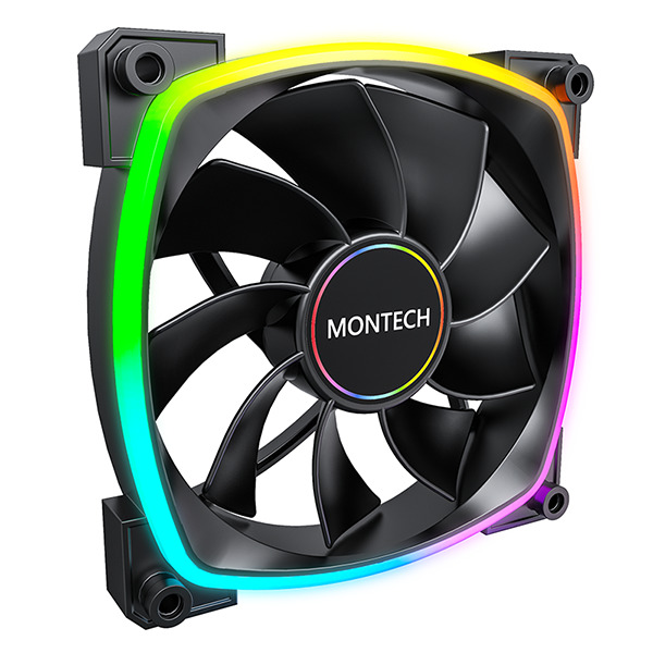 Abanico Montech RX140 PWM Fan Black (reverse) - foto 2 - Bios Computer